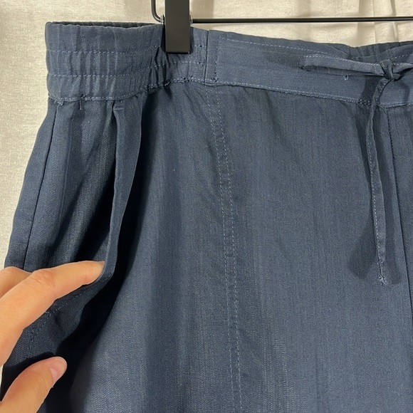 Pure Jill J. Jill Navy Blue Tencel Lyocell Pull On Jogger Pants Womens Size MT - Picture 4 of 10